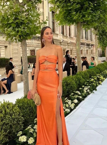 Sexy Orange Sheath Prom Dress Orange Evening Dress Y6234 by simplepromdress