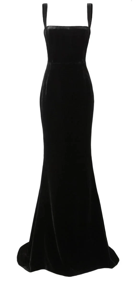 Glamorous Black Mermaid Prom Dress,Black Evening Dress Y2923 by simplepromdress