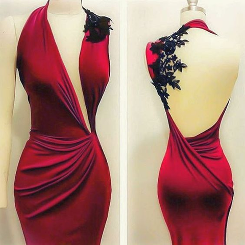 Vestido de fiesta de sirena, vestidos de fiesta burdeos, vestido de fiesta de moda, vestido de fiesta sexy, vestido de noche a medida Y791