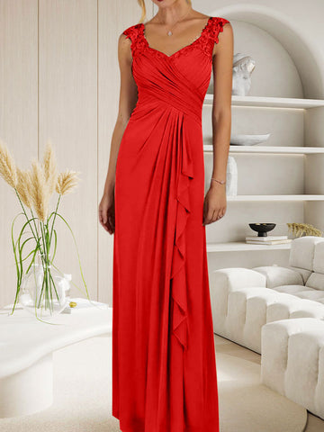 Vestido de malla plisada con escote corazón y corte en A color champán