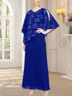 Long Glitter Mesh Dress with Novelty Asymmetric Overlay Bodice