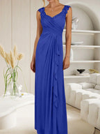 Vestido de malla plisada con escote corazón y corte en A color champán