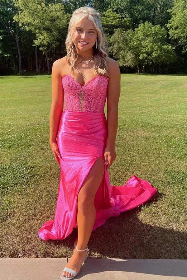 Royal Blue Strapless Mermaid Prom Dresses Evening Dresses PSK509 by pgmdress