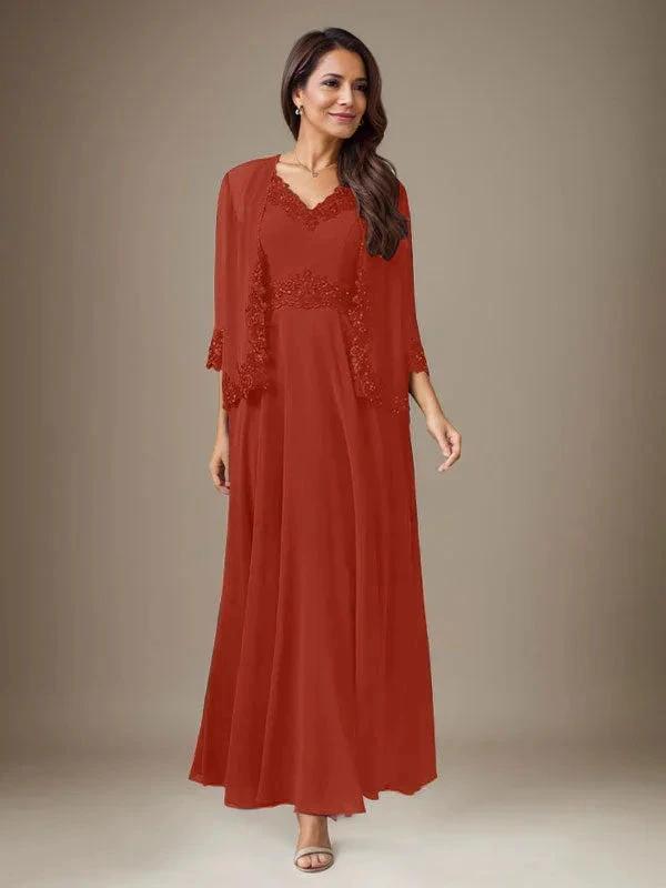 Plum A-Line Sequins Chiffon Dress by Dreamylily