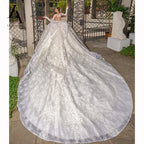 LelaAcra Long Sleeve Ball Gown Wedding Dress 2026 Appliques Sweetheart Backless Princess Bride JK60 customized Vestido de Noiva