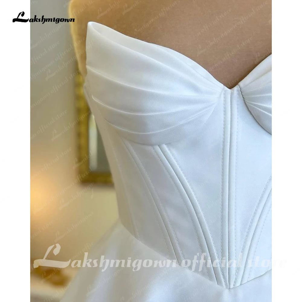 ZapDress Classic A Line Soft Satin Wedding Dresses 2026 Vestidos De Novia Beach Bridal Gowns Customized