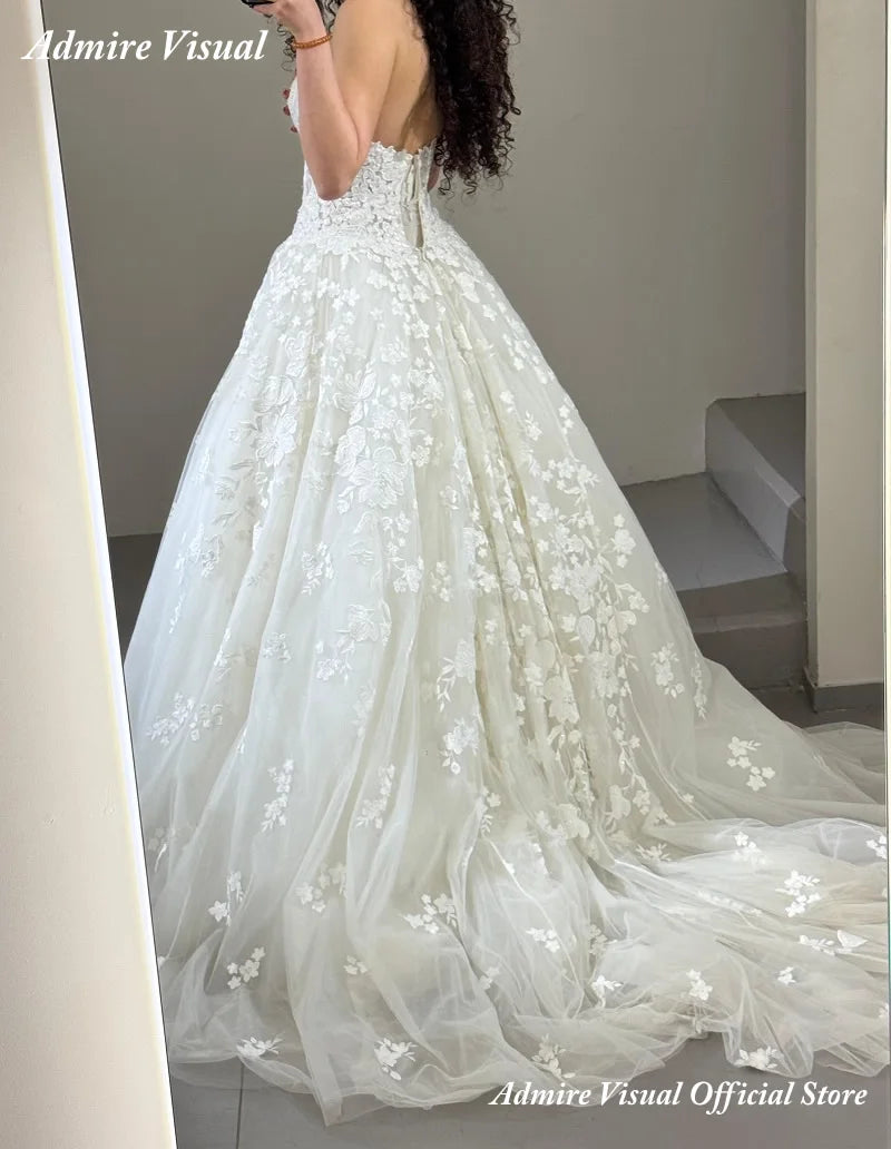 Newest Wedding Dress Mermaid  2 in 1  Lace Sweetheart Neckline Sleeveless With Detachable Train Customized  Vestidos De Novias