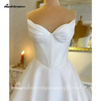 ZapDress Classic A Line Soft Satin Wedding Dresses 2026 Vestidos De Novia Beach Bridal Gowns Customized