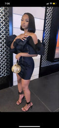 Short Hoco Dress Simple Birthday Black Homecoming Dress Y70 by simplepromdress