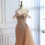 Zapdress Customized Elegant Off the Shoulder Mermaid Evening Dresses with Skirt Formal Party Gowns for Women (ZD17390)