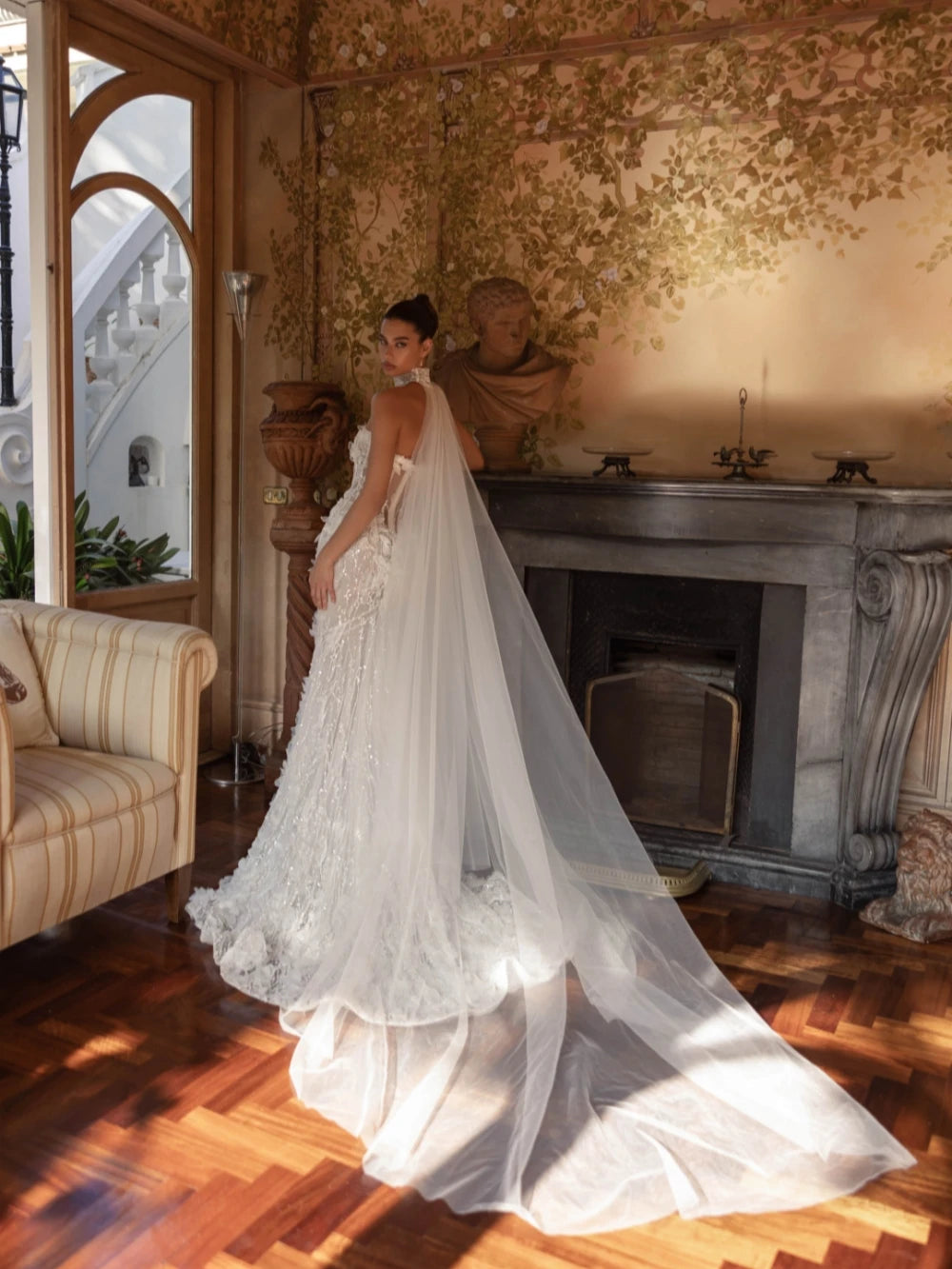 Charming 3D Flower Mermaid Wedding Dress Luxury Sequined Beads Bridal Gown 2026 Customized Strapless Backless Dresses For Bride