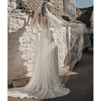 Roycebridal Bohemian Lace & Chiffon A-Line Wedding Dress Puff Sleeves Pockets Bridal Gown Vestido De Novia Boda 2026 Customized