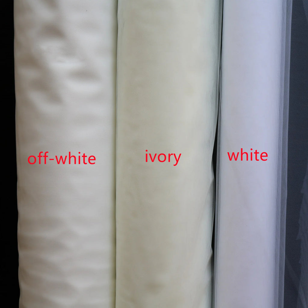 Elegant white Ivory cathedral wedding veil wave shaped lace Bridal veil 3m 4m 5m with Comb  Wedding Accessories Customiz veil