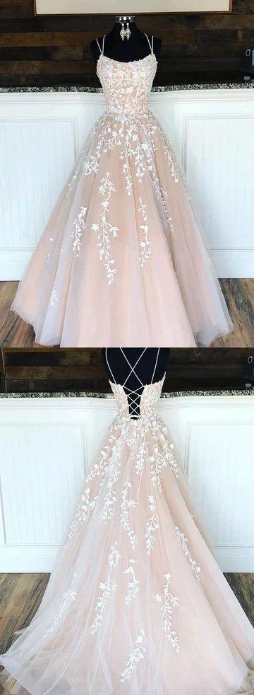 Custom made tulle lace long prom dress evening dress S4461 by simplepromdress