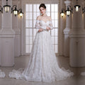 SL-9534 Customized SuLi Lace Wedding Dress For Women Long Sleeve Brides Robe De Mariee Custom Made Wedding Gowns