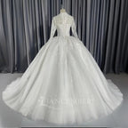2026 Customized Ball Gown Wedding Dress Long Sleeves Plus Size Bridal Dresses Princess Wedding Gowns Vestidos De Novia Boda