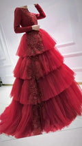Unique long sleeves prom dress evening dress S7351 by simplepromdress