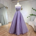 Zapdress Lilac Strapless A-line Beaded Evening Prom Dresses 2025 Graduation Party Gowns For Women DLA71643 Customized (ZD17324)