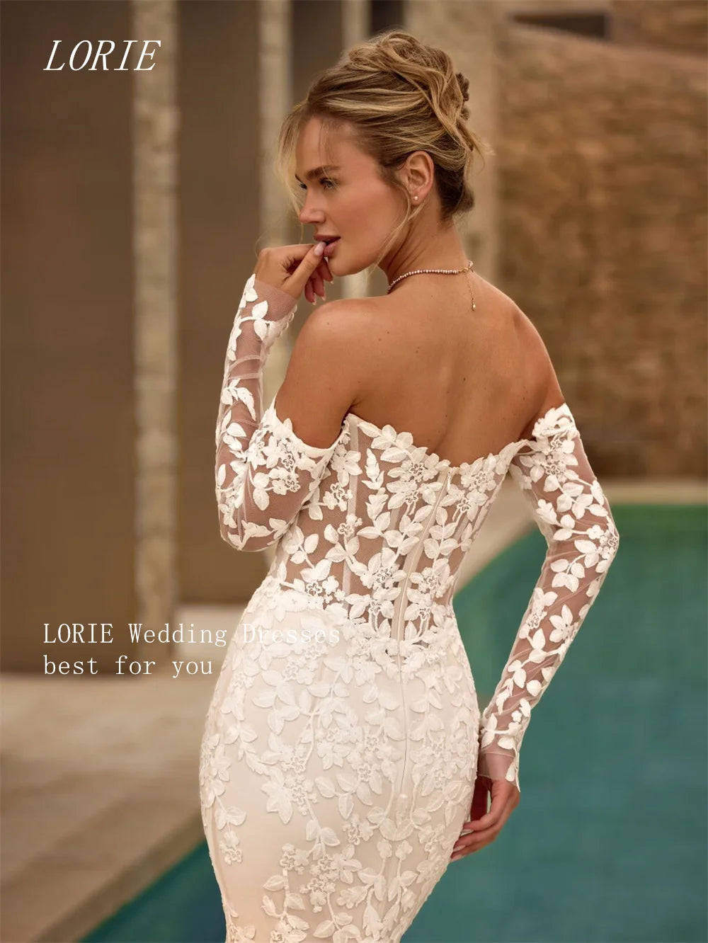 LORIE Luxury Mermaid Civil Wedding Dress Sexy Sweetheart Bridal Dresses Appliques Lace Wedding Gown Customized 2026