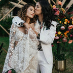Boho Long Batwing Sleeves Lace Wedding Dress Drop Ship Customized Mermaid Rustic Beach 2026 Square Neck Open Back Bridal Gowns