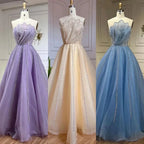 Zapdress Lilac Strapless A-line Beaded Evening Prom Dresses 2025 Graduation Party Gowns For Women DLA71643 Customized (ZD17324)