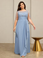 Jumpsuit V Neck Half Sleeve Long Sparkling Mother of the Bride Dresses with Belt (SHI22500201)