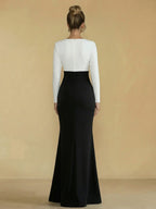 A-Line Scoop Neck Ruched Floor-Length Mother of the Bride Dresses with Ruffle (SHI22500216)
