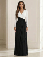 Pantsuits Separates Scoop Neck Sequins Asymmetrical Ankle-Length Mother of the Bride Dress with Slit (SHI22500132)