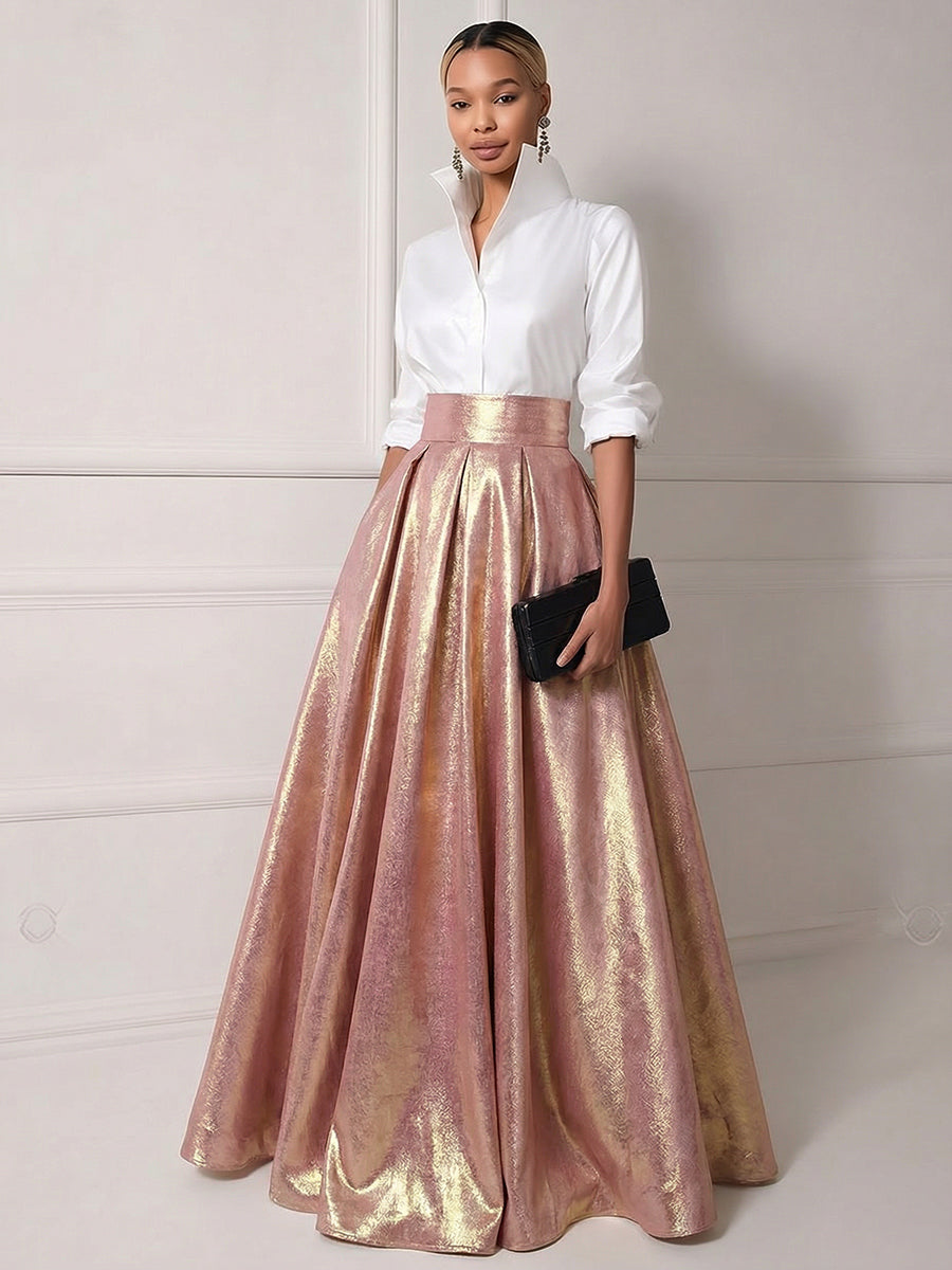 Mermaid Cold Shoulder Floor Length Mother of the Bride Dresses with Appliques (SHI22500252)