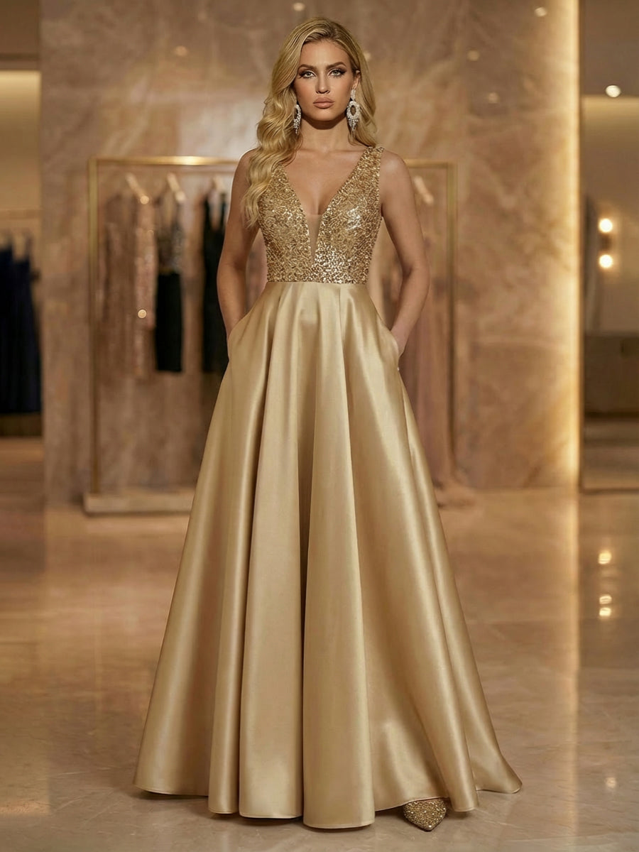 A-Line Metallic Satin Off Shoulder Bow Mother of the Bride & Groom Dresses with Floral Lace Appliques, Ruched Waist & Sweep Train (SHI22500425)