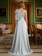 A-Line Lace Appliques Maxi Mother of the Bride & Groom Dresses with Flutter Sleeves Chiffon Bodice (SHI22500731)