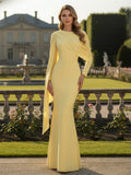 Cape Long Sleeve Mermaid Mother of the Bride & Groom Dress Wedding Guest Gowns (SHI22500318)
