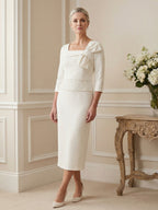 A-Line Satin One Shoulder Floor-Length Mother of the Bride & Groom Dresses with Sweep Train (SHI22500626)