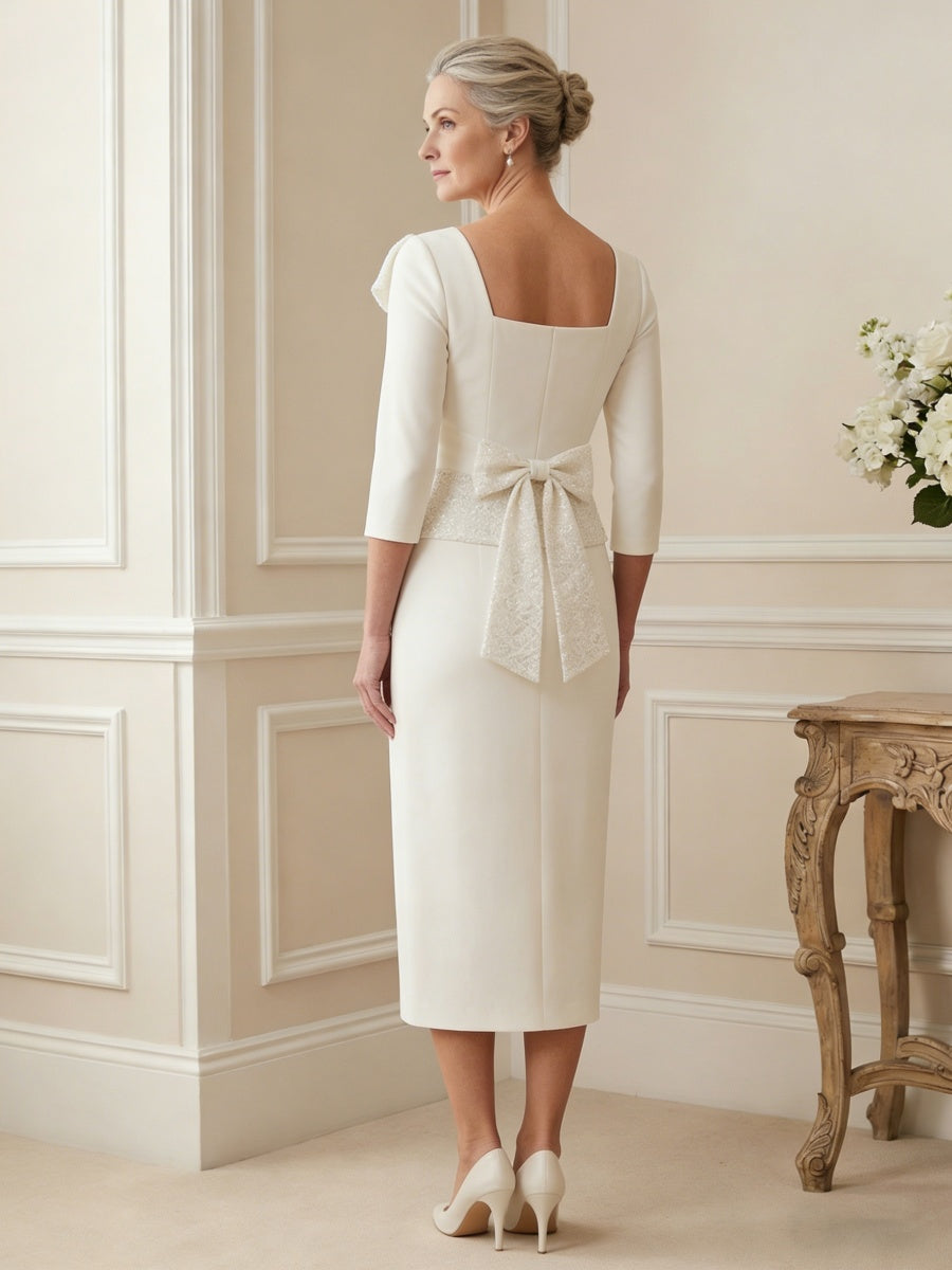 A-Line Satin One Shoulder Floor-Length Mother of the Bride & Groom Dresses with Sweep Train (SHI22500626)