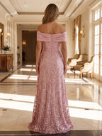 A-Line/Princess Halter Lace Appliques Tea-Length Mother of the Bride & Groom Dresses with 3D Flowers & Ruched Waist (SHI23001321)