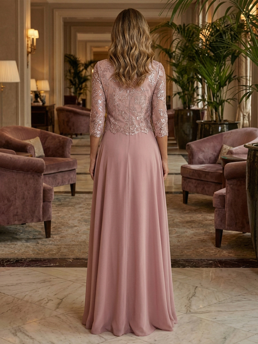 A-Line Satin Floral Print One Shoulder Mother of the Bride Dresses Floor-Length Ball Gown (SHI22500290)
