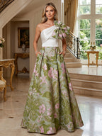 Sheath/Column Floral Lace Mother of the Bride & Groom Dresses with Rhinestones (SHI22500658)