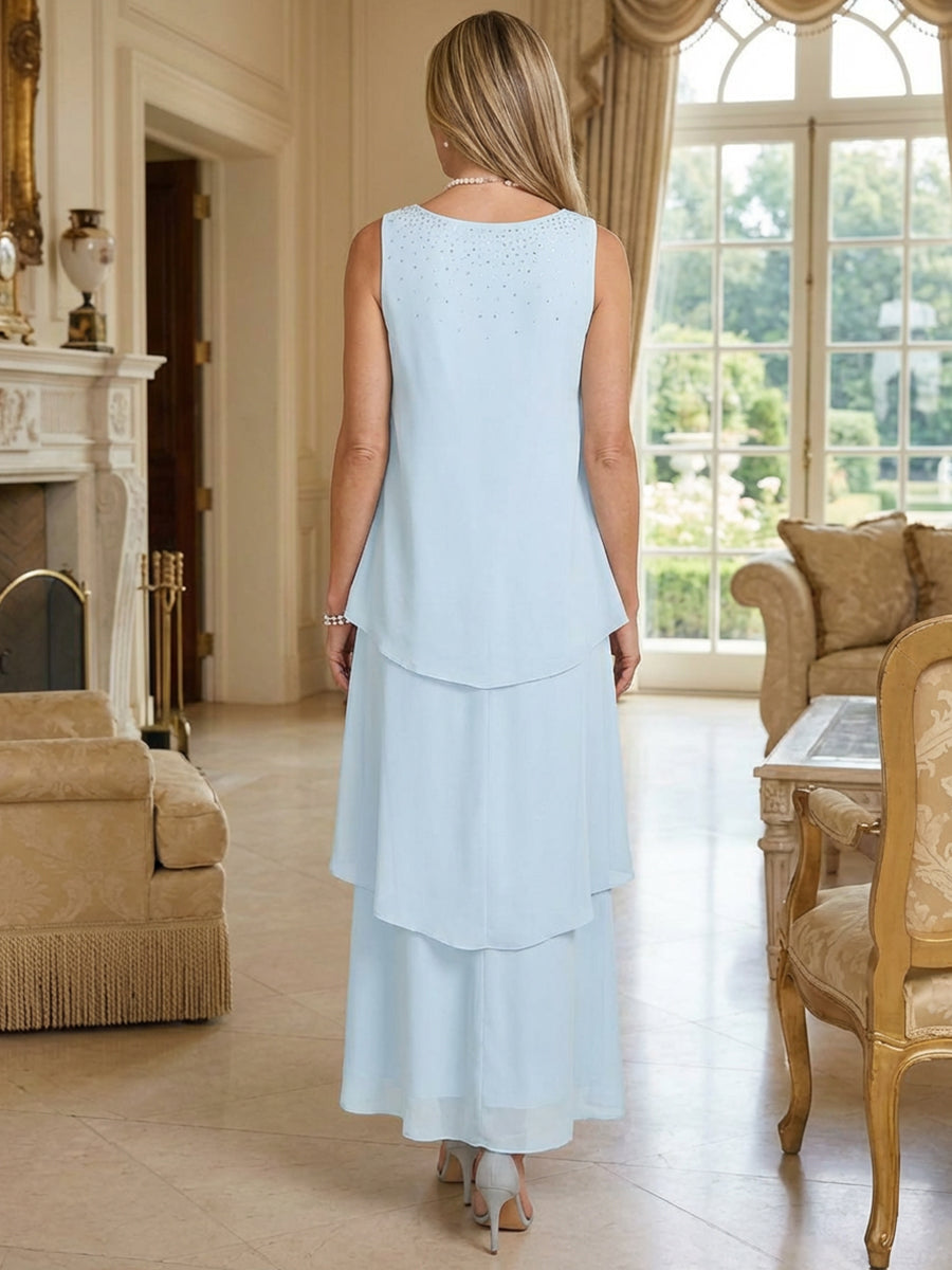 Long Sleeve Jacquard A Line Mother of the Bride Dresses Ruched (SHI22500554)