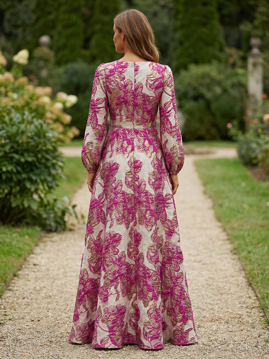 A-Line Chiffon Pleated Floor-Length Mother of the Bride & Groom Dresses with Ruched Corset (SHI22500766)