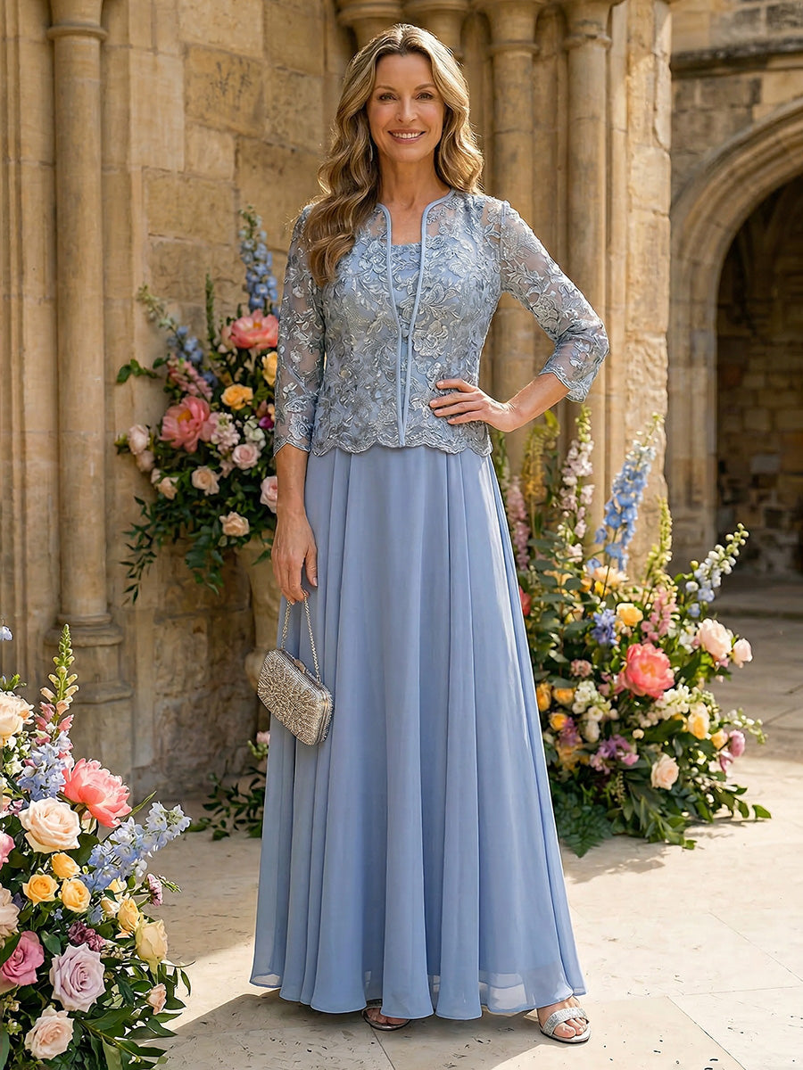 Jacquard Sheath/Column Scoop Neck Floor-Length Mother of the Bride & Groom Dresses with Ruched Waist (SHI22500921)