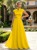 Elegant A-Line Chiffon Floor-Length Mother of the Bride & Groom Dresses with Satin Corset Bodice (SHI22500678)