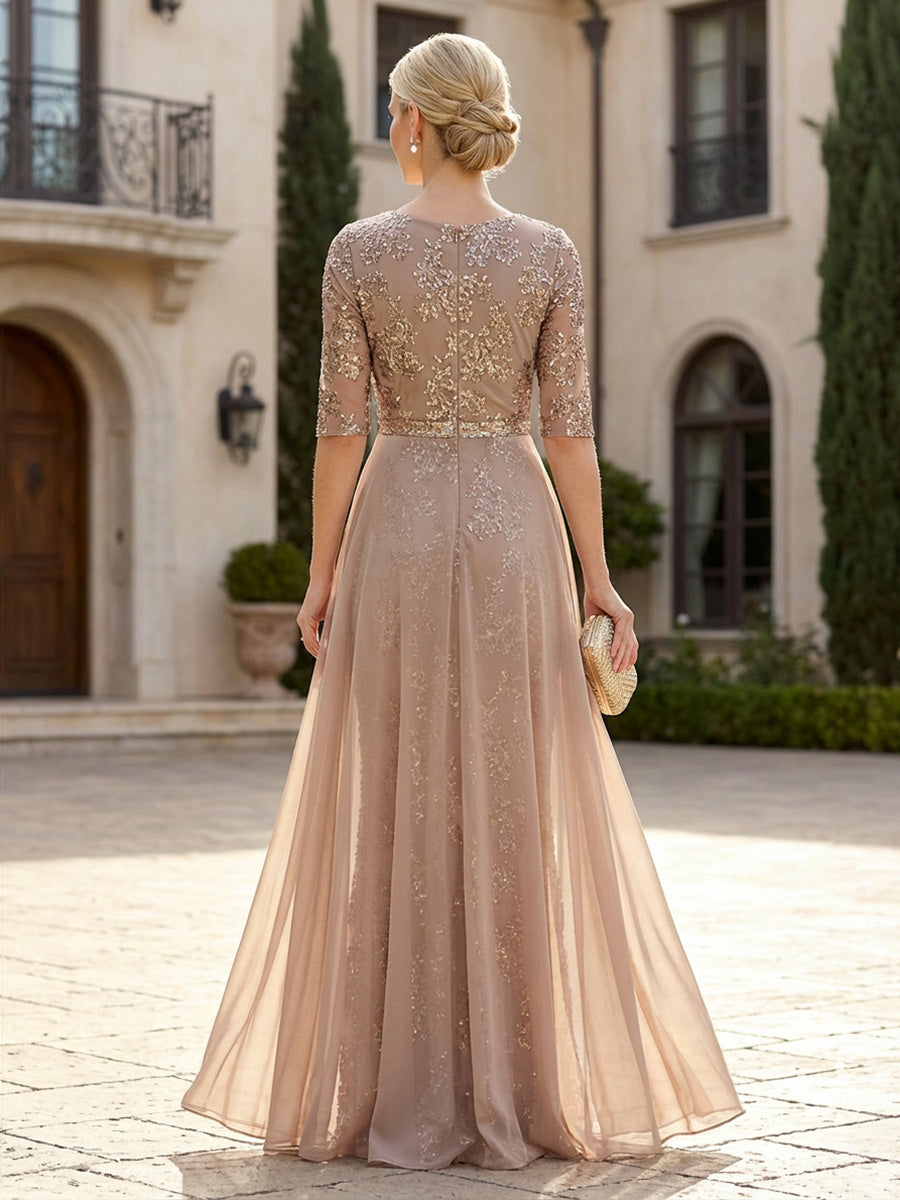 Sheath Boat Neck Cape Sleeve Knee Length Simple Mother of the Bride Dresses (SHI22500234)