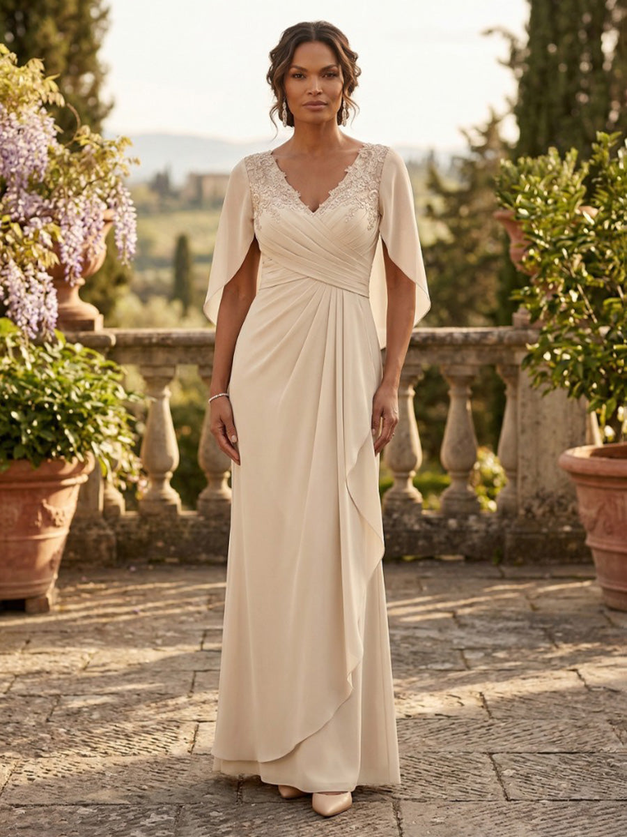 Sheath/Column Scoop Neck Velvet Maxi Mother of the Bride & Groom Dresses with Ruched Waist (SHI22501595)