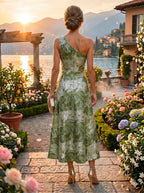 Jacquard A Line V Neck Ruffles Corset Mother of the Bride & Groom Dresses (SHI22500967)
