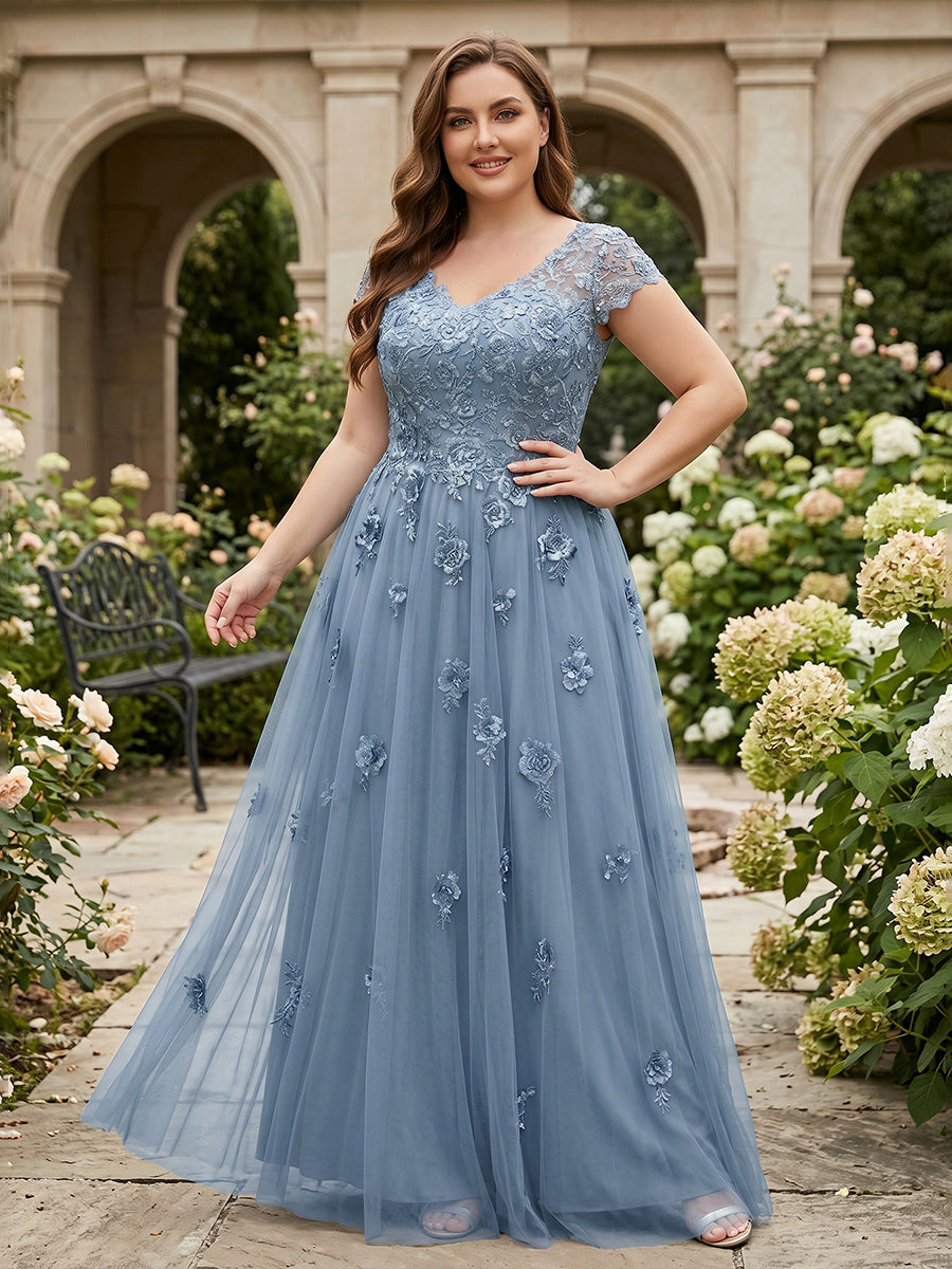 A-Line/Princess Off Shoulder Satin Floor-Length Mother of the Bride & Groom Dresses with 3D Flowers & Sweep Train (SHI22501552)