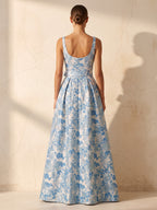 A-Line/Princess Strapless Jacquard Mini Homecoming Dresses with Bow & Pearls (SHI22370552)