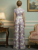 Satin Scoop Neck Mother of the Bride & Groom Dresses with 3D Flower (SHI22500338)