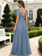 One Shoulder Beaded Midi Jacquard Satin Mother of the Bride Dresses (SHI22500511)