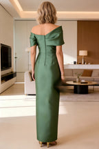 3/4 Sleeve Round Neck A-Line Midi Chiffon Mother of the Bride Dresses with Jacket (SHI22500386)