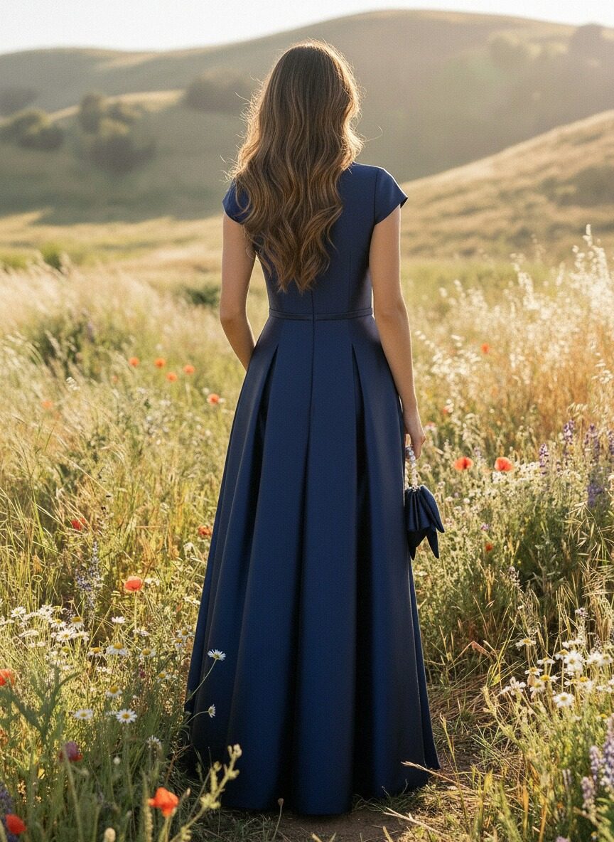 Sheath Satin One Shoulder Maxi Mother of the Bride & Groom Dresses with Ruffles Waist (SHI22500785)